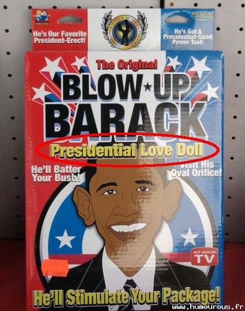 Poupée Gonflable Barrack Obama
